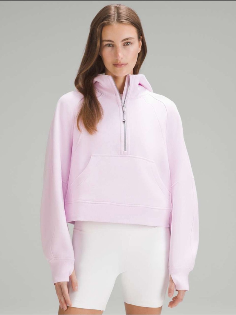 Lululemon Scuba Oversized Half-Zip Hoodie - Meadowsweet Pink